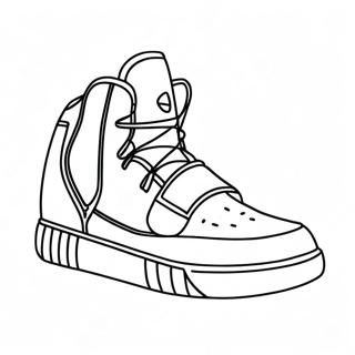 Σελίδα Χρωματισμού Παπουτσιού Yeezy Σελίδες Ζωγραφικής