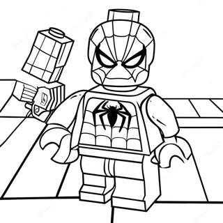 Spiderman Lego Σελίδες Ζωγραφικής