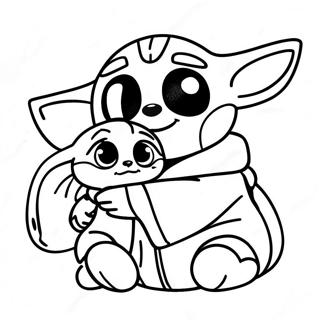 Kharoumene Selida Zographikes Tou Stitch Kai Tou Baby Yoda 103791-41749