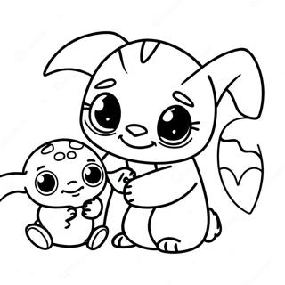 Kharoumene Selida Zographikes Tou Stitch Kai Tou Baby Yoda 103791-41750
