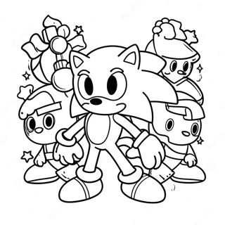 Selida Zographikes Sonic Kai Philoi Khristougenniatike Peripeteia 104047-41943