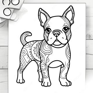 Selida Zographikes Tou Boston Terrier 105637-43186