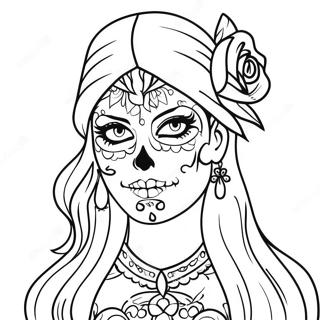 Zontane Selida Zographikes Me Koritsi Gangsta Sugar Skull 106313-43724