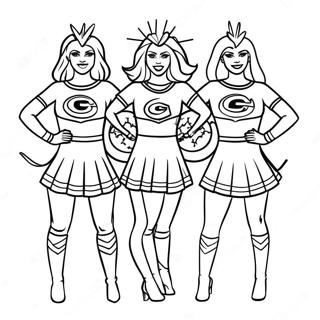 Selida Zographikes Cheerleaders Superbowl 109574-46330
