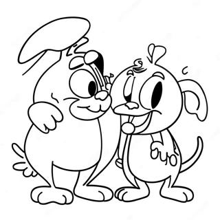 Selida Zographikes Me Skene Kartoun Tou Ren Kai Tou Stimpi 112834-48893