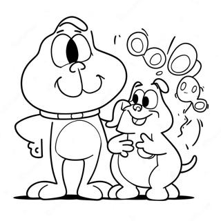 Selida Zographikes Me Skene Kartoun Tou Ren Kai Tou Stimpi 112834-48895