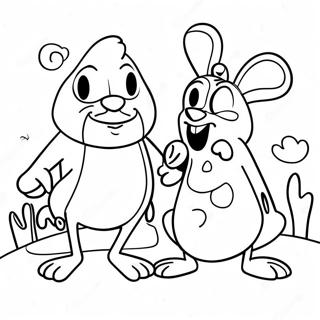 Selida Zographikes Me Skene Kartoun Tou Ren Kai Tou Stimpi 112834-49016