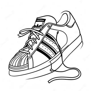 Selida Zographikes Me Ta Papoutsia Adidas Superstar 115045-50721