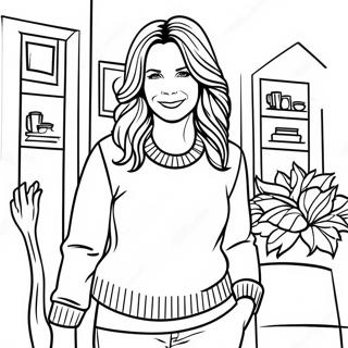 Η Lorelai Gilmore Σε Ένα Άνετο Πουλόβερ Σελίδα Ζωγραφικής Σελίδες Ζωγραφικής