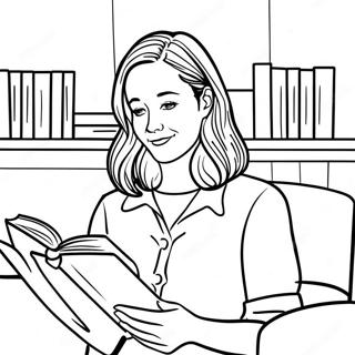 Η Rory Gilmore Διαβάζει Ένα Βιβλίο Σελίδα Ζωγραφικής Σελίδες Ζωγραφικής