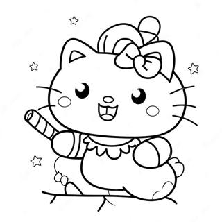 Σελίδα Χρωματισμού Χριστούγεννα Hello Kitty Σελίδες Ζωγραφικής