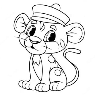 Gluko Roz Panther Me Kapelo Selida Zographikes 118269 53375