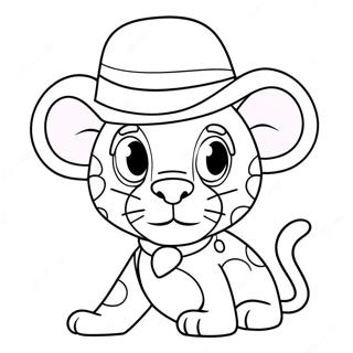 Gluko Roz Panther Me Kapelo Selida Zographikes 118269 53376