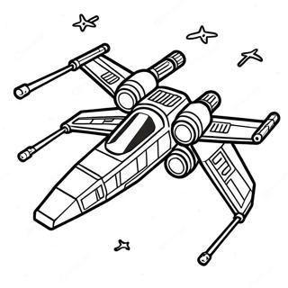 Selida Zographikes Me X Wing Starfighter Sto Diastema 120403-55162