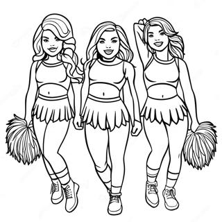 Selida Zographikes Me Tis Cheerleaders Ton Broncos 121658-56304