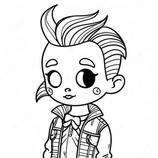 Selida Zographikes Kharaktera Spooky Punk Goth 129328-62534