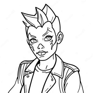 Selida Zographikes Kharaktera Spooky Punk Goth 129328-62535