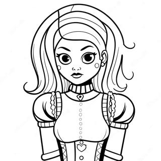 Selida Zographikes Kharaktera Spooky Punk Goth 129328-62536