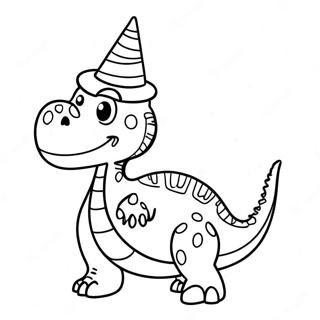 Selida Zographikes Me Philiko Deinosauro Se Kapelo Parti 130330-63325