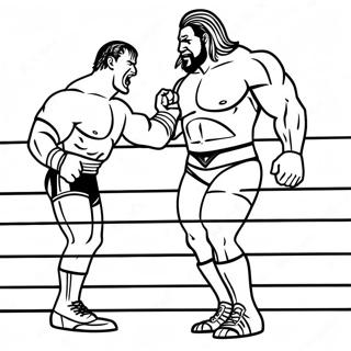 Σελίδα Ζωγραφικής Με Αγώνα Πρωταθλήματος Wwe Σελίδες Ζωγραφικής