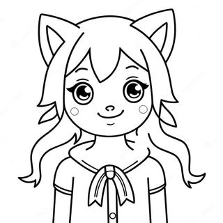 Selida Zographikes Me Gluko Koritsi Luko Anime 134238-66348