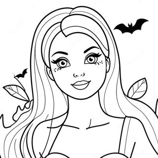 Zographike Selida Me Stoikheiomene Halloween Barbie 134544-66588