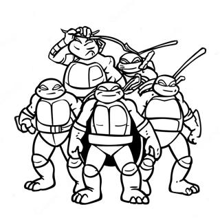 Tmnt 2012 Σελίδες Ζωγραφικής