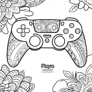 Selida Zographikes Polukhromo Ps5 Controller Me Skhedia 136876-68553