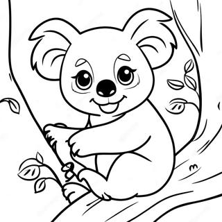 Selida Zographikes Me Paikhnidiariko Koala Sto Dentro 139311-70462