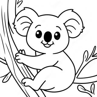 Selida Zographikes Me Paikhnidiariko Koala Sto Dentro 139311-70463