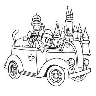 Selida Zographikes Me Polukhrome Parelase Sto Disneyland 24812-5410