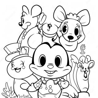 Selida Zographikes Me Goeteutikous Kharakteres Tou Disneyland 24813-5415