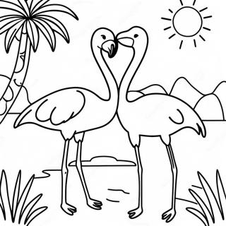 Φλαμίνγκο Coloring Pages