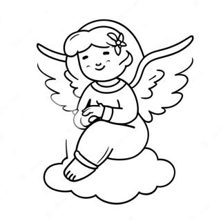 Galenios Aggelos Kathismenos Se Sunnepho Selida Zographikes 31825-6946