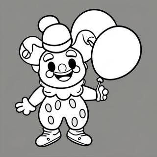 Selida Zographikes Me Paikhnidiare Klooun Me Mpalonia 33537-7319