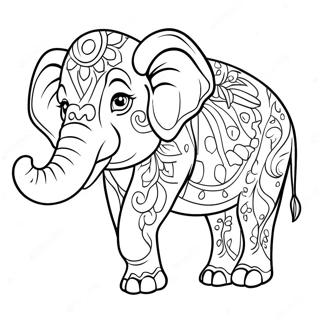 Selida Zographikes Me Epibletiko Elephanta Sto Tsirko 33538-7322