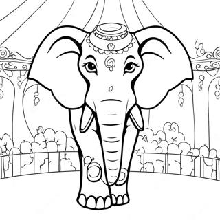 Selida Zographikes Me Epibletiko Elephanta Sto Tsirko 33538-7323