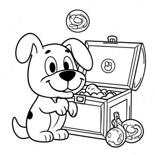 Selida Zographikes Me Ten Kunegi Thesaurou Tou Blues Clues Σελίδες Ζωγραφικής