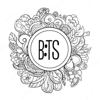 Selida Zographikes Me To Logotupo Tou Bts Se Polukhromo Phonto 34436-7517