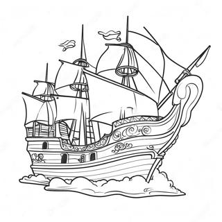 Selidaki Zographikes Me To Epibletiko Peiratiko Ploio Me Kanonia 37172-8121