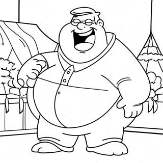 Σελίδα Ζωγραφικής Με Τον Peter Griffin Από Το Family Guy Να Γελάει Σελίδες Ζωγραφικής