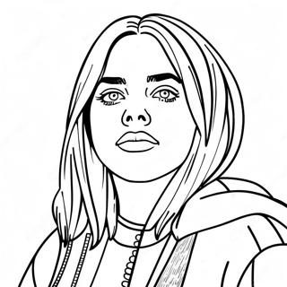 Portraito Tes Billie Eilish Selida Zographikes 41269-9014