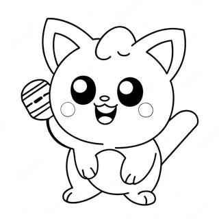 Jigglypuff Me Mikrophono Selida Zographikes 45663-9998