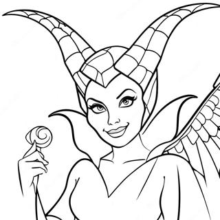 Maleficent Με Δράκο Σελίδα Ζωγραφικής Σελίδες Ζωγραφικής