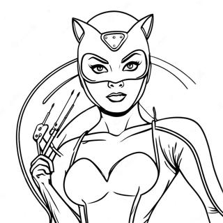 Catwoman Me Mastigio Selida Zographikes 56549-12373