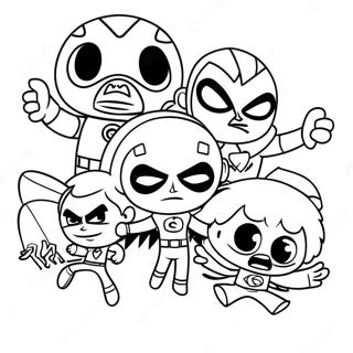 Teen Titans Go Omada Selida Zographikes 58654-12830