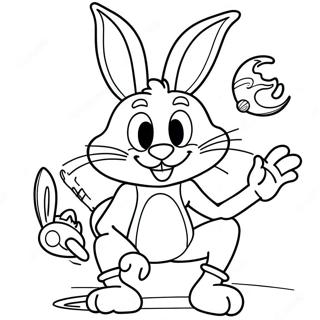 Σελίδα Χρωματισμού Με Τον Bugs Bunny Space Jam Σελίδες Ζωγραφικής