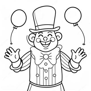 Kharoumenos Klooun Pou Kanei Tekhnasmata Me Khromata Selida Zographikes 62607-13814