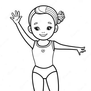 Selida Zographikes Me Ton Kharoumeno Gumnaste Se Leotar 64537 13637