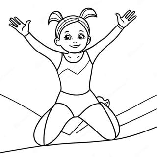 Selida Zographikes Me Ton Kharoumeno Gumnaste Se Leotar 64537 13639